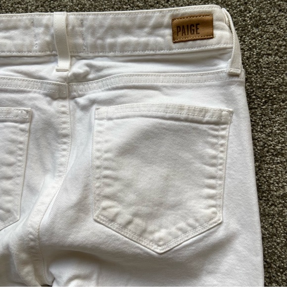 PAIGE KYLIE CROP JEANS WHITE SIZE 26 - Picture 6 of 7